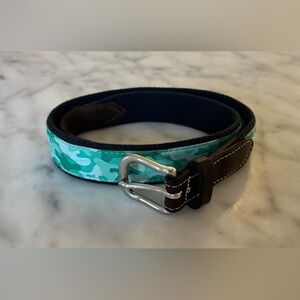 Vineyard Vines Boys’ Classic Canvas & Leather Club Belt - Size 28